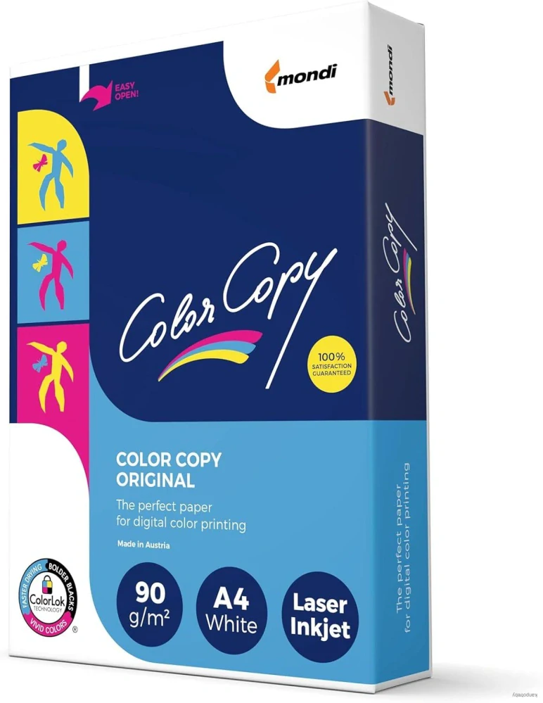 Xerografický papier Color copy, A4, 90 g/m2, biely, 500 listov, špec. pre farebnú laserovú tlač