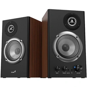 Genius reproduktory SP-HF1200B, 2.0, 36W, hnedé, regulácia hlasitosti, drevené, 40Hz-20kHz