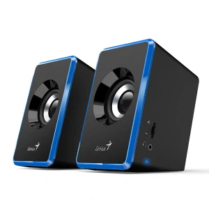 Genius reproduktory SP-U125, 2.0, 3W, modré, regulácia hlasitosti, 3,5 mm jack (USB), 150Hz-20kHz