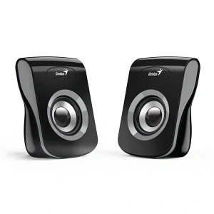 Genius reproduktory SP-Q180, 2.0, 6W, čierno-šedé, regulácia hlasitosti, stolový, 150Hz-20kHz