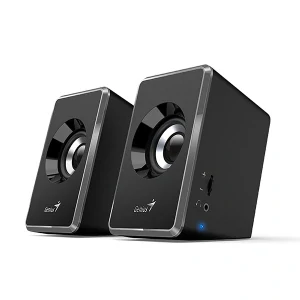 Genius reproduktory SP-U125, 2.0, 3W, čierno-šedý, regulácia hlasitosti, 3,5 mm jack (USB), 150Hz-20kHz