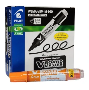 Popisovač na tabule, 2,3 mm, kužeľový, PILOT "V-Board Master", oranžový/10