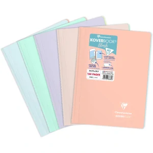 Zápisník Clairefontaine Koverbook blush A4, linajkový, 80 listov