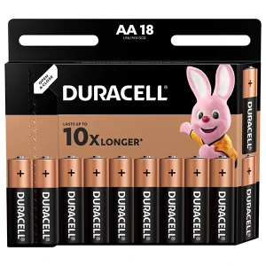 Batéria alkalická, AA (LR6), AA, 1.5V, Duracell, blister, 18-pack, 42306, Basic