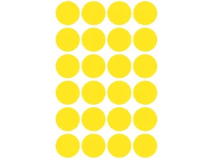 Avery Zweckform etikety 18mm, žlté, 24 etikiet, značkovací, balené po 4 ks, 3007, pre ručný popis
