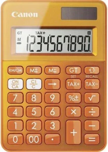 Canon Kalkulačka LS-100K, oranžová, stolová, desaťmiestna