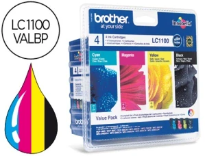 Brother originál ink LC-1100VALBP, CMYK, 450/3x325str., výhodné balenie