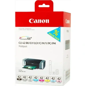 Canon originál ink CLI-42, 6384B010, CMYK, 8-pack