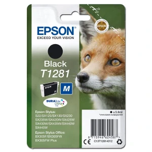Epson originál ink C13T12814012, T1281, black, 5,9ml