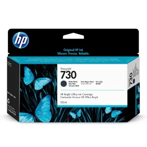 HP originál ink P2V65A, HP 730, matte black, 130ml