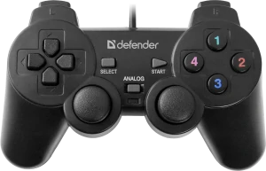 Gamepad Defender Omega, 12tl., USB, čierny, vibračné, Windows R XP/VISTA/7/8/10