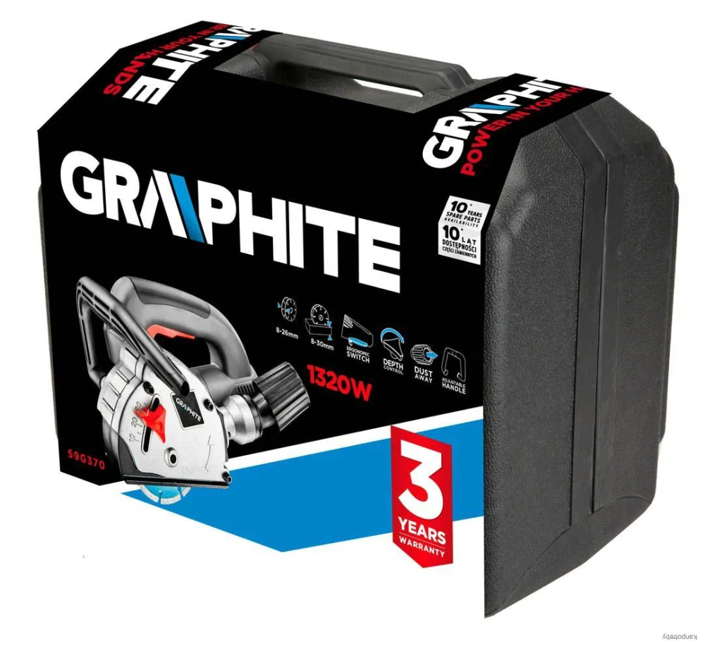 Nástenná fréza 1320W GRAPHITE 59G370