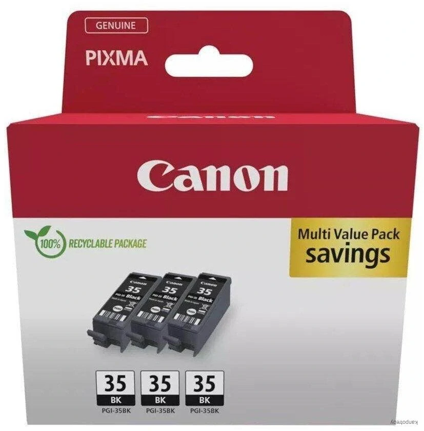 Canon originál ink PGI-35 BK TRIPLE, 1509B028, black