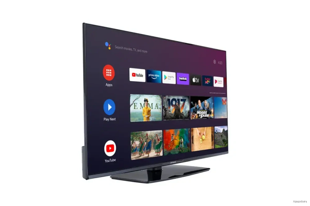 Televize Orava, úhl. 108 cm, LED TV, Full HD (1920 x 1080), 600 Hz (UM, R), DVB-T2/C/S2 (MPEG2, MPEG4), 3x HDMI, VGA vstup, SPIDF
