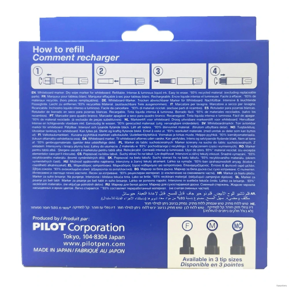 Sada popisovačov na tabule, 2,3 mm, kužeľový, PILOT "V-Board Master", 5 rôznych farieb