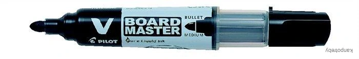 Popisovač na tabule, 2,3 mm, kužeľový, PILOT "V-Board Master", čierny/10