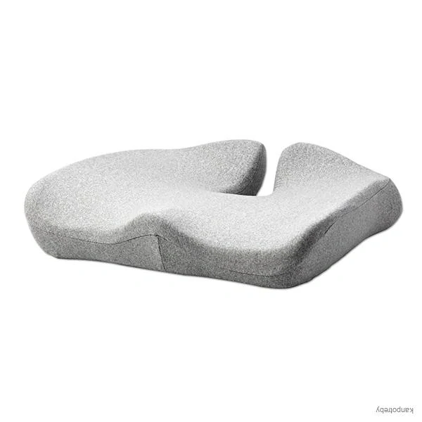 Set bedrovej opierky a podsedáka, ergonomický, šedý, pamäťová pena, Powerton