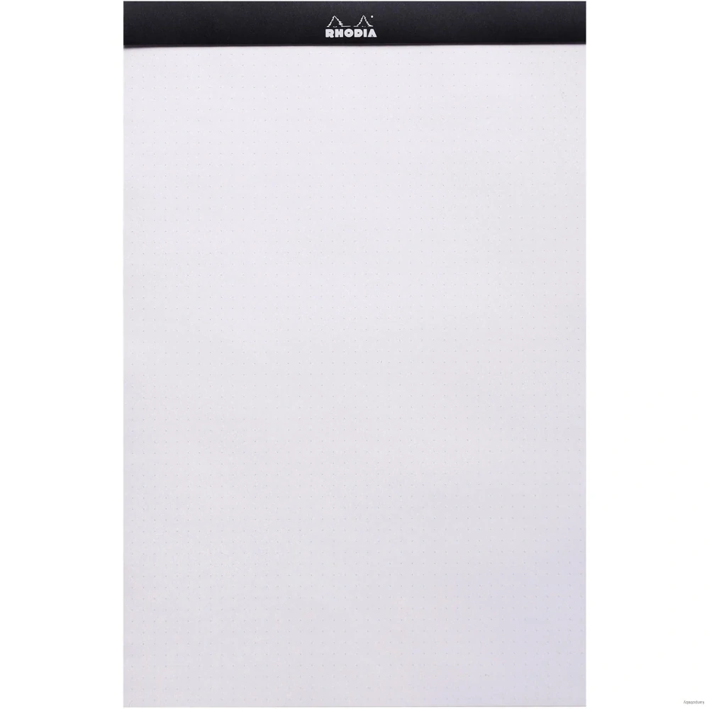 Poznámkový blok Rhodia Basics, A4+, 80 listov, bodkovaný, čierny, Clairefontaine
