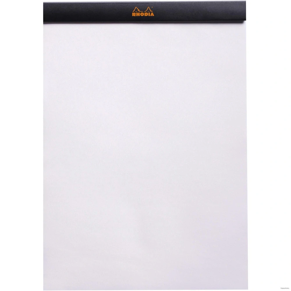 Poznámkový blok Rhodia Basics, A4, 80 listov, čistý, čierny, Clairefontaine