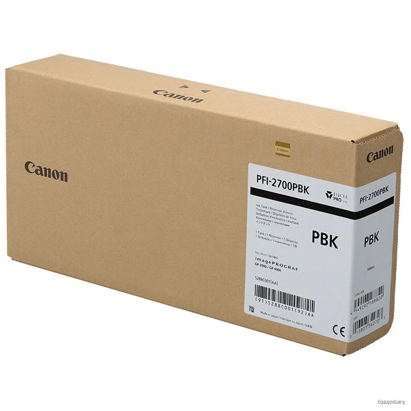 Canon originál ink PFI-2700 PBK, 5288C001, black, 700ml