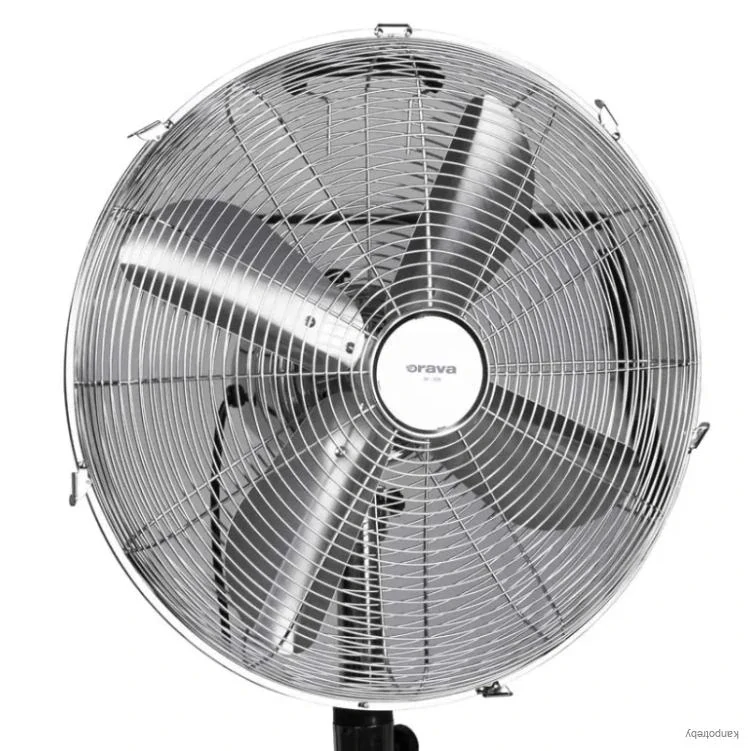 Orava nerezový stojanový ventilátor, 50W, strieborný
