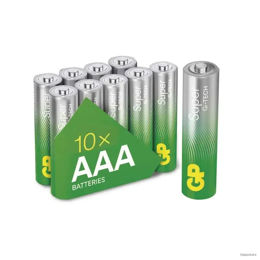 Batéria alkalická, AAA (LR03), AAA, 1.5V, GP, blister, 10-pack, SUPER