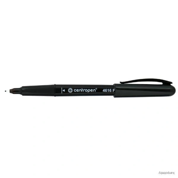 Centropen, markier 4616, čierny, 10ks, 0.6mm, alkoholová báza. CD/DVD marker, cena za 1ks