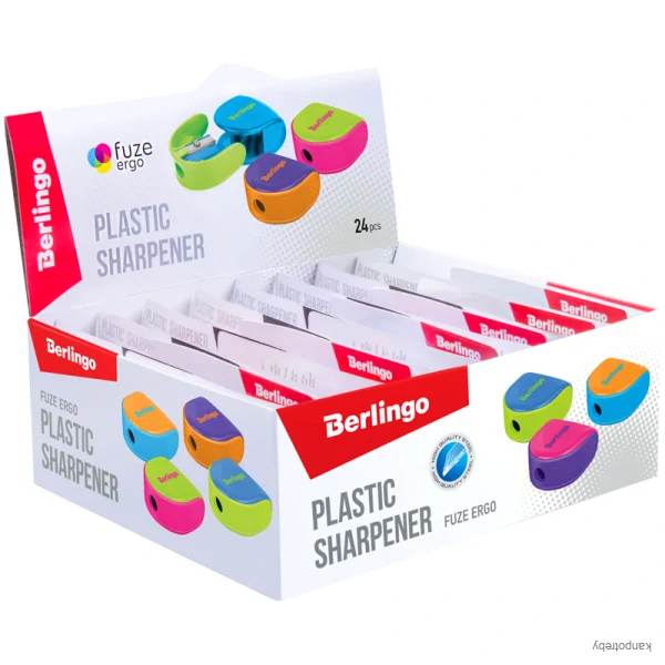 Berlingo, strúhadlo jednoduché Fuze Ergo, color, 24ks