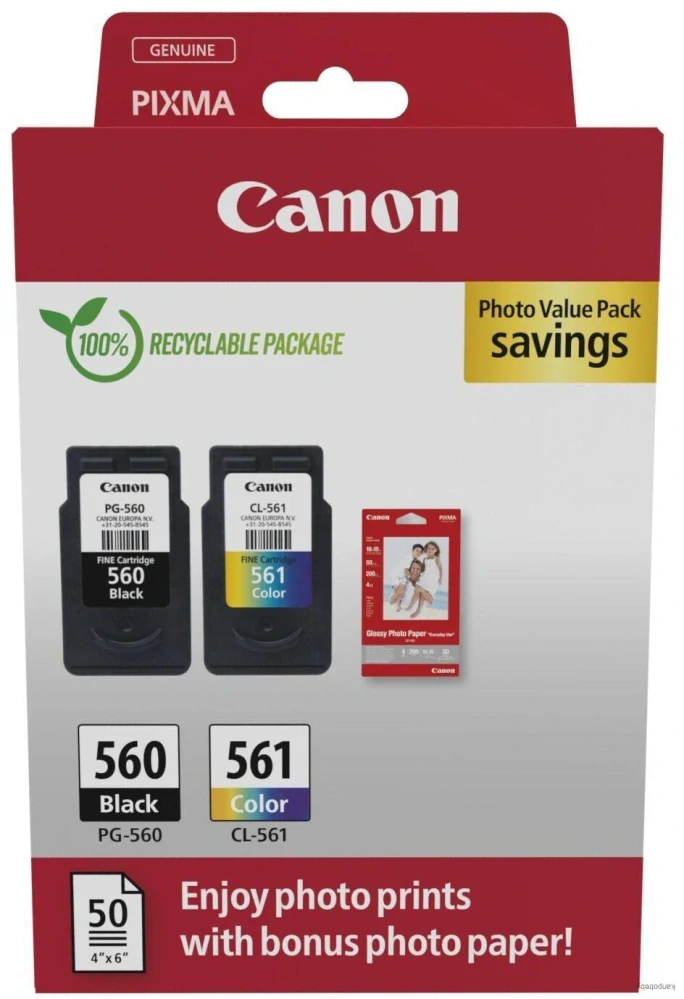 Canon originál ink PG-560/CL-561/GP-501, 3713C008, black/color, Multi-pack
