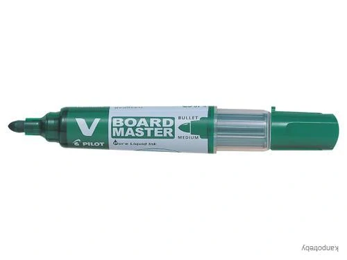 Popisovač na tabule, 2,3 mm, kužeľový, PILOT "V-Board Master", zelený/10