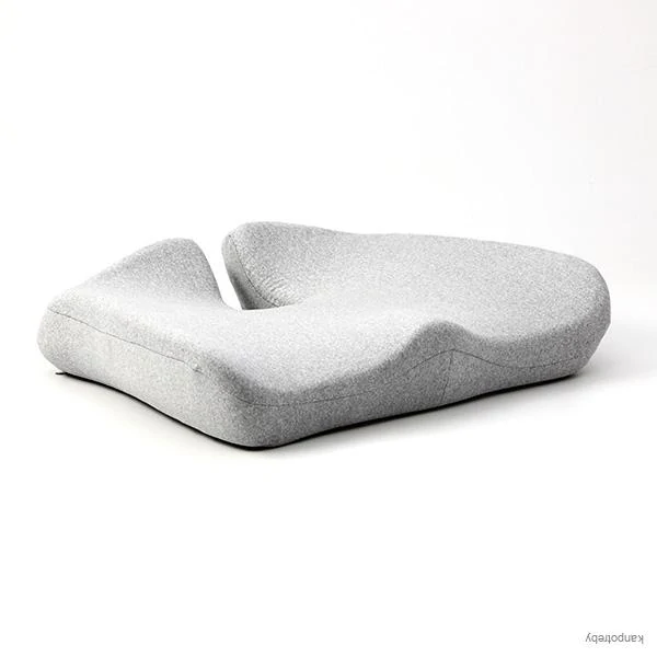 Set bedrovej opierky a podsedáka, ergonomický, šedý, pamäťová pena, Powerton