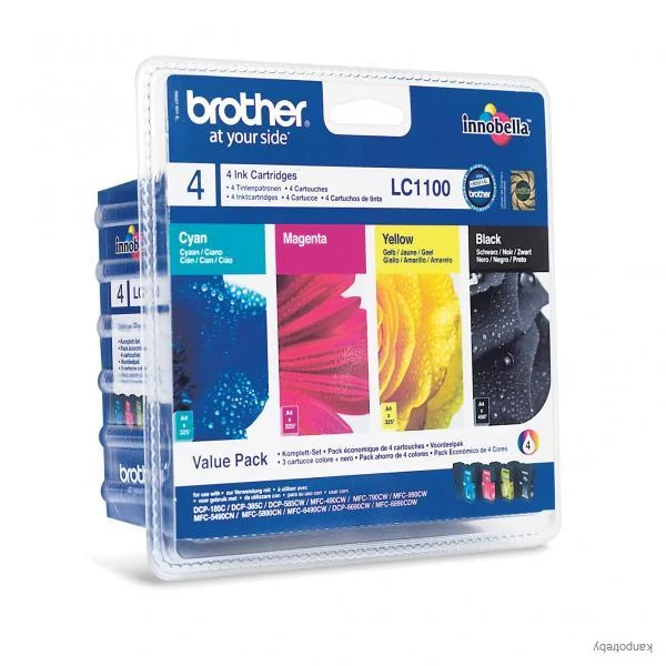 Brother originál ink LC-1100VALBP, CMYK, 450/3x325str., výhodné balenie