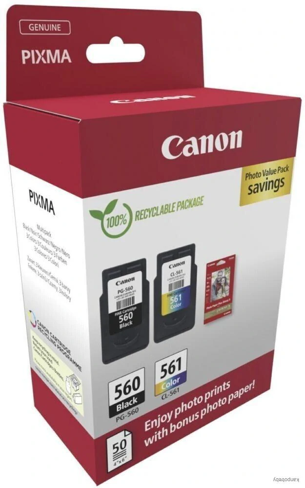 Canon originál ink PG-560/CL-561/GP-501, 3713C008, black/color, Multi-pack