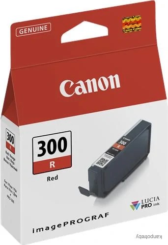 Canon originál ink PFI-300 R, 4199C001, red, 14,4ml