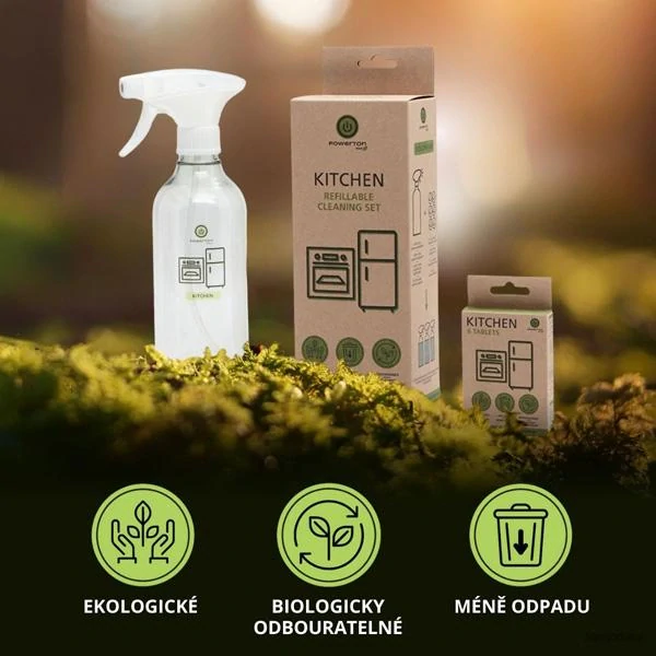 Čistiaca sada Powerton Eco, 500ml, kuchyňa