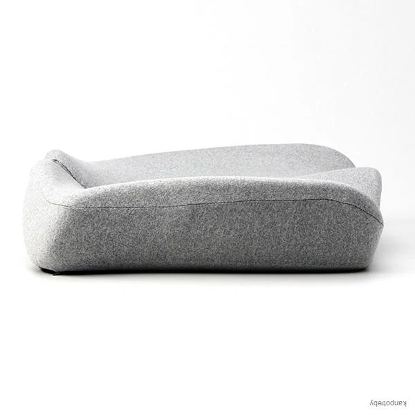 Set bedrovej opierky a podsedáka, ergonomický, šedý, pamäťová pena, Powerton