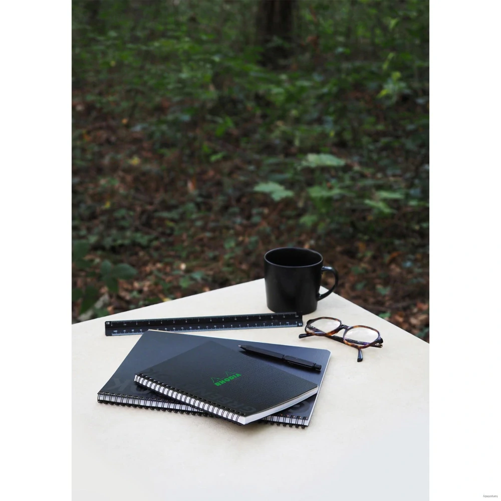 Zápisník Clairefontaine Rhodia Greenbook A5+, štvorčekový, 80 listov