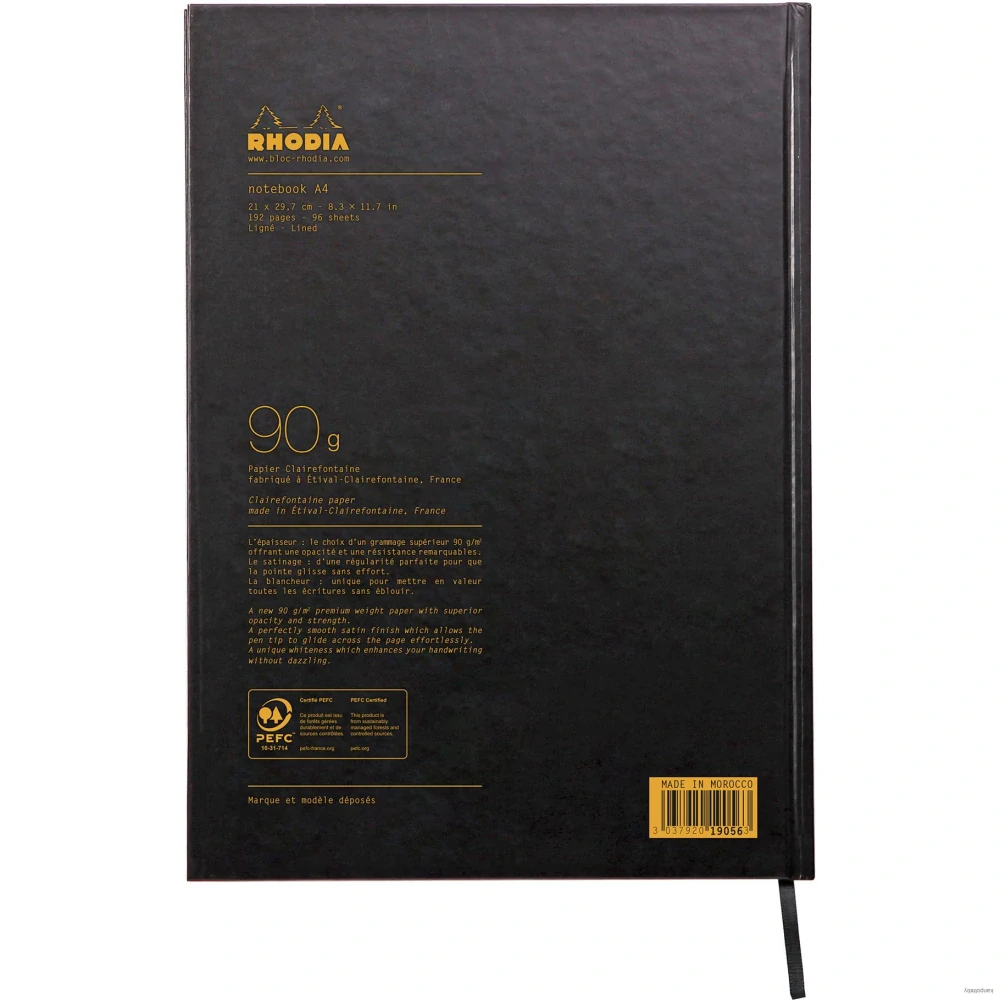 Záznamová kniha Clairefontaine Rhodia Active, A4 96 listov linajkový