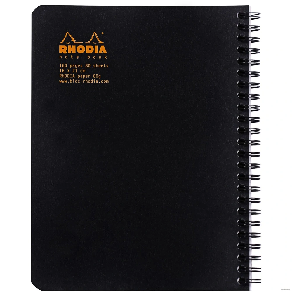 Krúžkový blok Rhodia Classic, A5+, 80 listov, linajkový, Clairefontaine