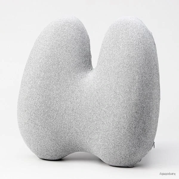 Set bedrovej opierky a podsedáka, ergonomický, šedý, pamäťová pena, Powerton
