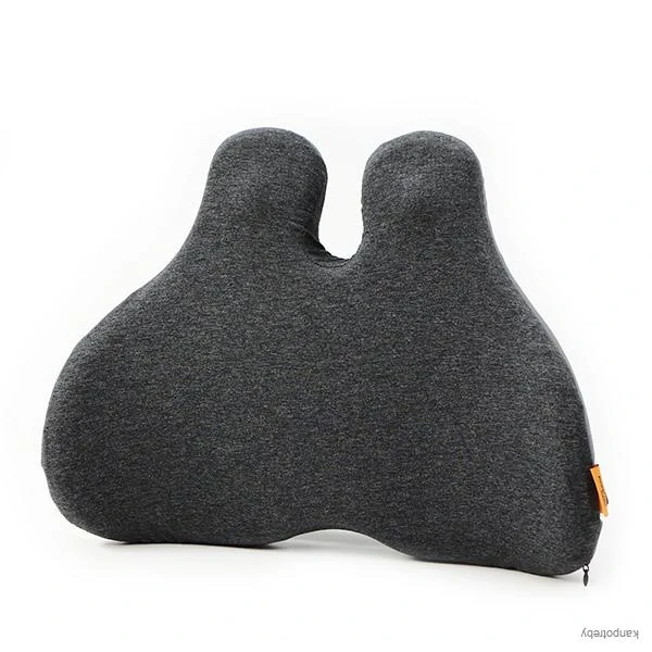 Set bedrovej opierky a podsedáka, ergonomický, antracitový, pamäťová pena, Powerton