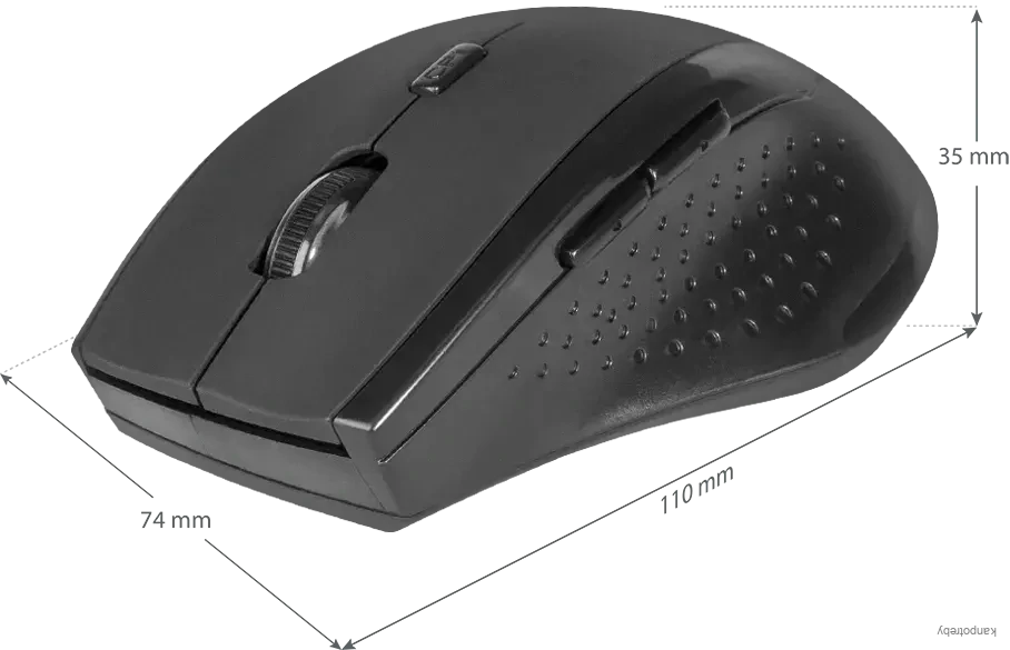 Myš bezdrôtová, Defender Accura MM-365, čierna, optická, 1600DPI