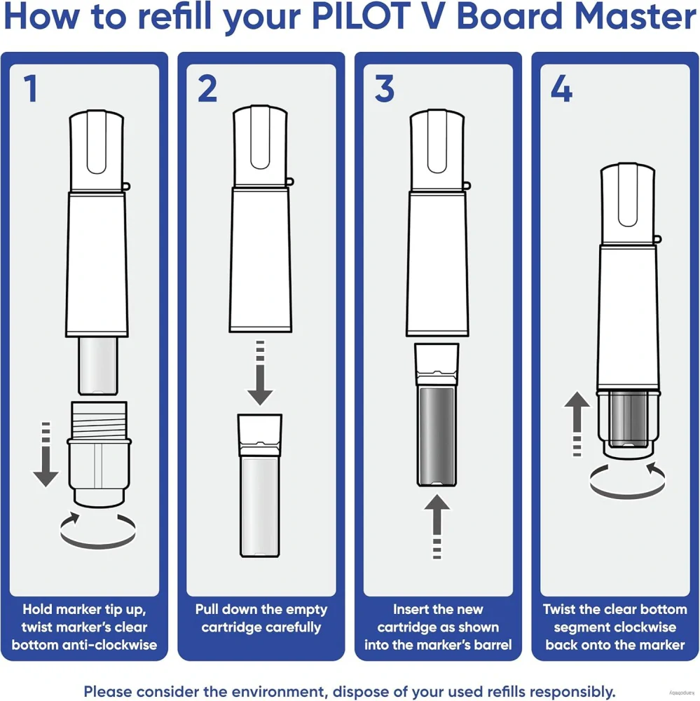 Popisovač na tabule, 2,3 mm, kužeľový, PILOT "V-Board Master", modrý/10