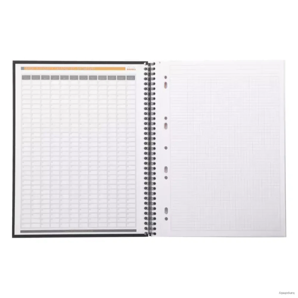 Zápisník Rhodia Active Pro Book, A4+, 80 listov, štvorčekový, čierny