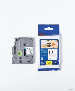 Brother originál páska do tlačiarne štítkov, Brother, TZE-231S, čierny tlač/biely podklad, laminovaná, 4m, 12mm