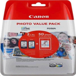 Canon originál ink PG-545XL/CL-546XL PHOTO VALUE, 8286B012, CMYK