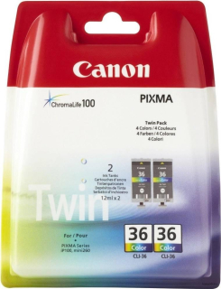 Canon originál ink CLI-36 CL  TWIN, 1511B025, color, 2*249str.