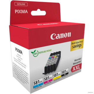 Canon originál ink CLI-581XXL BK/C/M/Y MULTI, 1998C006, CMYK