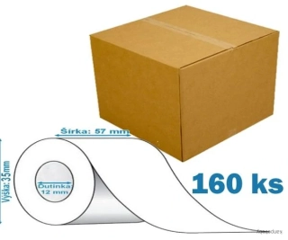 Kotúčik do pokladne 57/35/12 mm (13m), 55g, cena za balenie 160 ks