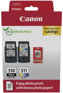 Canon originál ink PG-510/CL-511 PVP, 2970B017, color